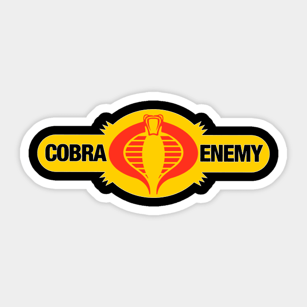 The enemy Sticker by MikeBock